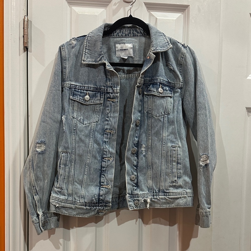 NWOT Old Navy Light Blue Denim Jacket size S - Picture 4 of 9